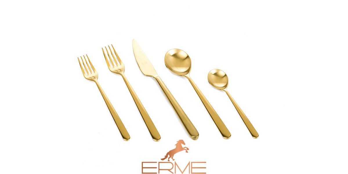 Cutlery Mepra - Linea Ice oro