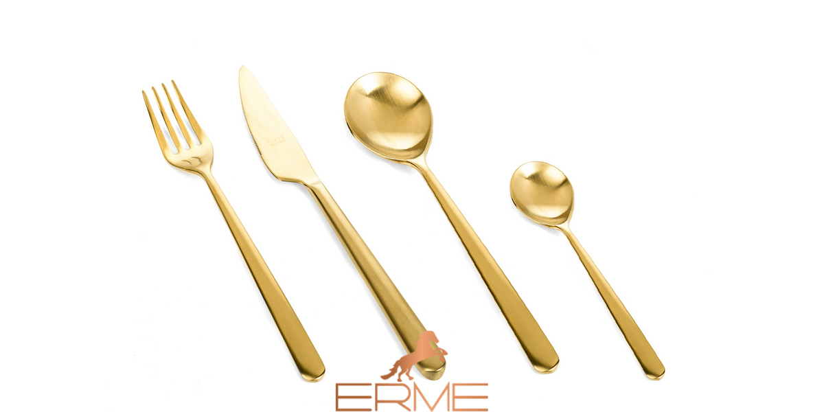 Cutlery Mepra - Linea Ice oro