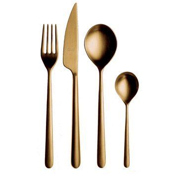 Cutlery Mepra - Linea Ice oro