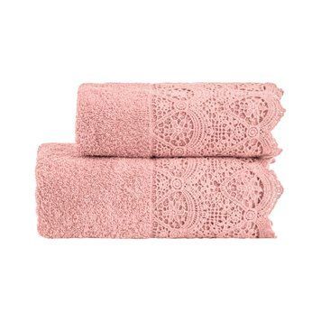 Набір рушників для обличчя + гостьове Biancoperla Canastra Conchiglia, 60х110 + 40х60 + 100x140
