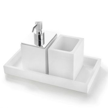 Treesseci BeMood White - Set of 3 bath accessories