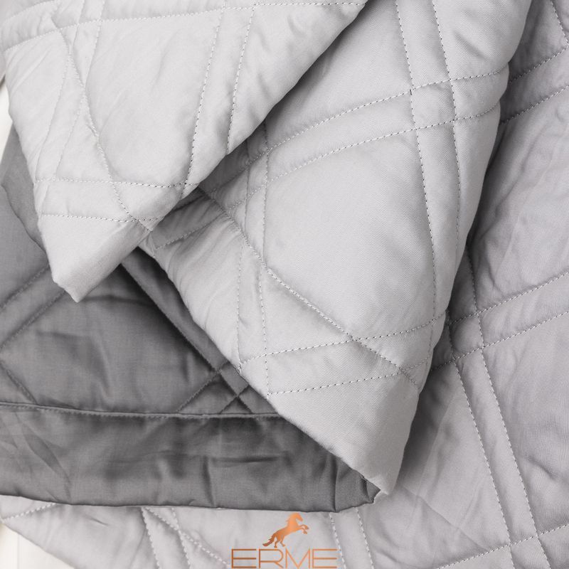 Quilted bedspread Alexandre Turpault - Merveille Meteor Gray Silver