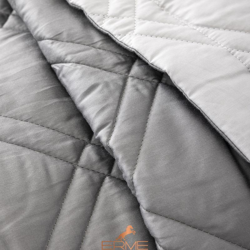 Quilted bedspread Alexandre Turpault - Merveille Meteor Gray Silver