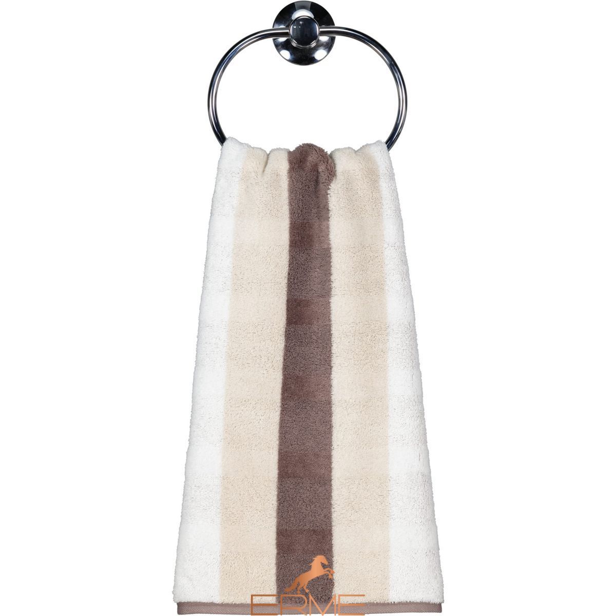 Towel Cawoe - Stripe Walnuss, 30х50