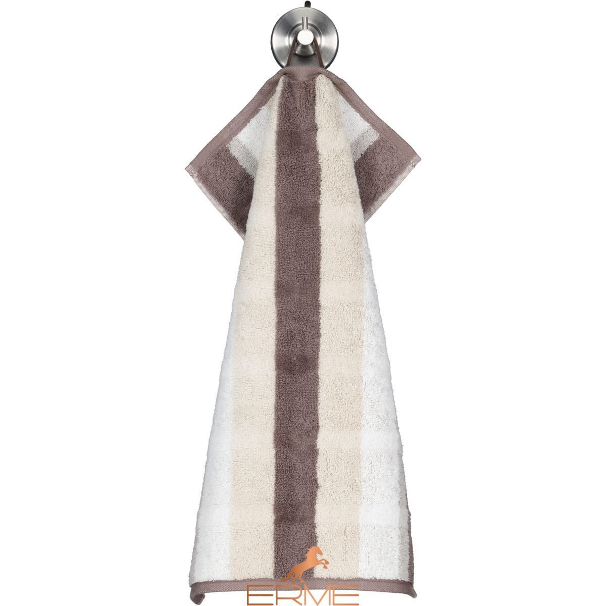 Towel Cawoe - Stripe Walnuss, 30х50