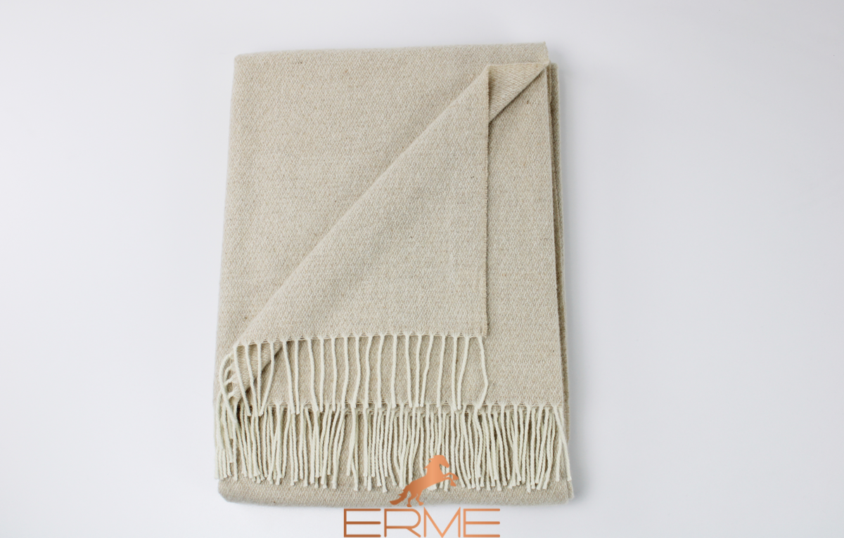 CO.BI. THOMAS blanket, Beige, 140x180