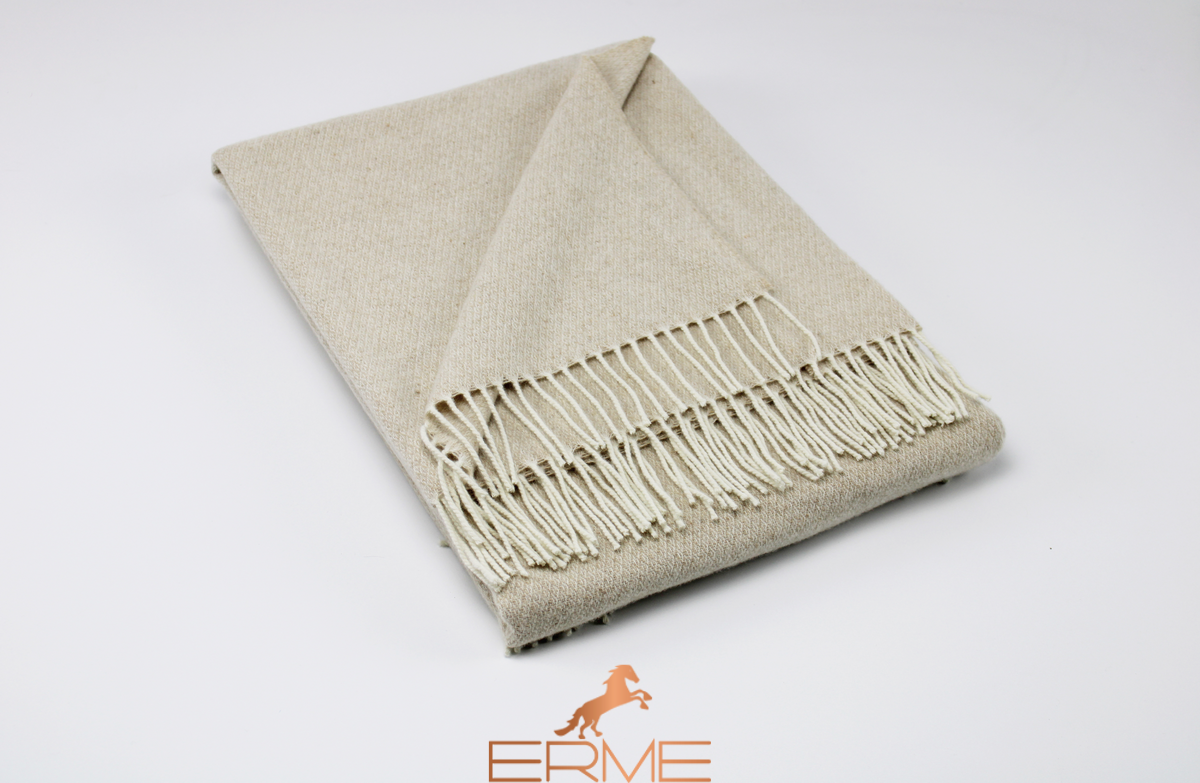 CO.BI. THOMAS blanket, Beige, 140x180