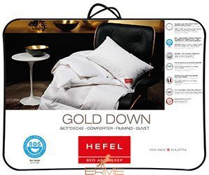 Одеяло пуховое Hefel Gold Down SD Летнее, 140x200, 220 гр