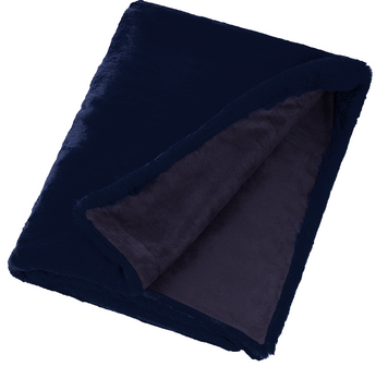 Fur blanket Mansion - Navy Blue