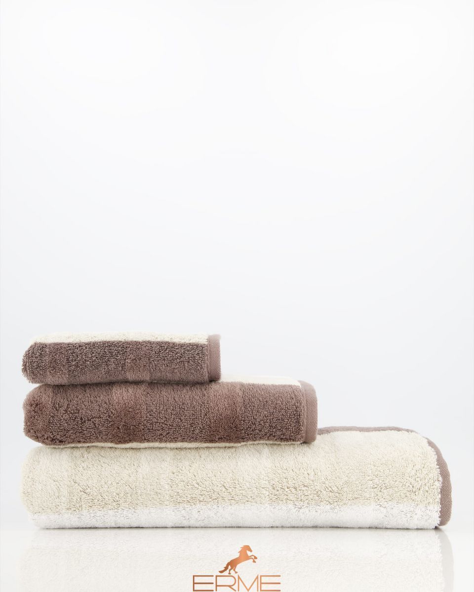 Towel Cawoe - Stripe Walnuss, 30х50