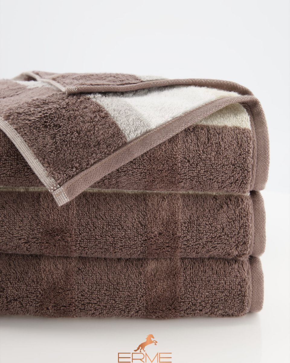 Towel Cawoe - Stripe Walnuss, 30х50