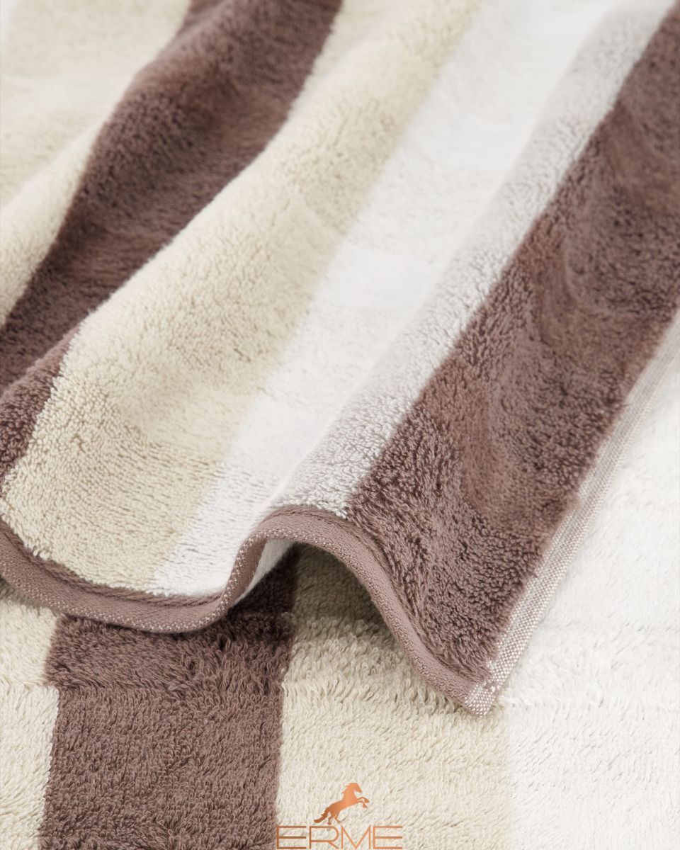 Towel Cawoe - Stripe Walnuss, 30х50