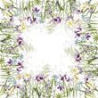 Серветка Garnier Thiebaut Iris d'hiver blanc