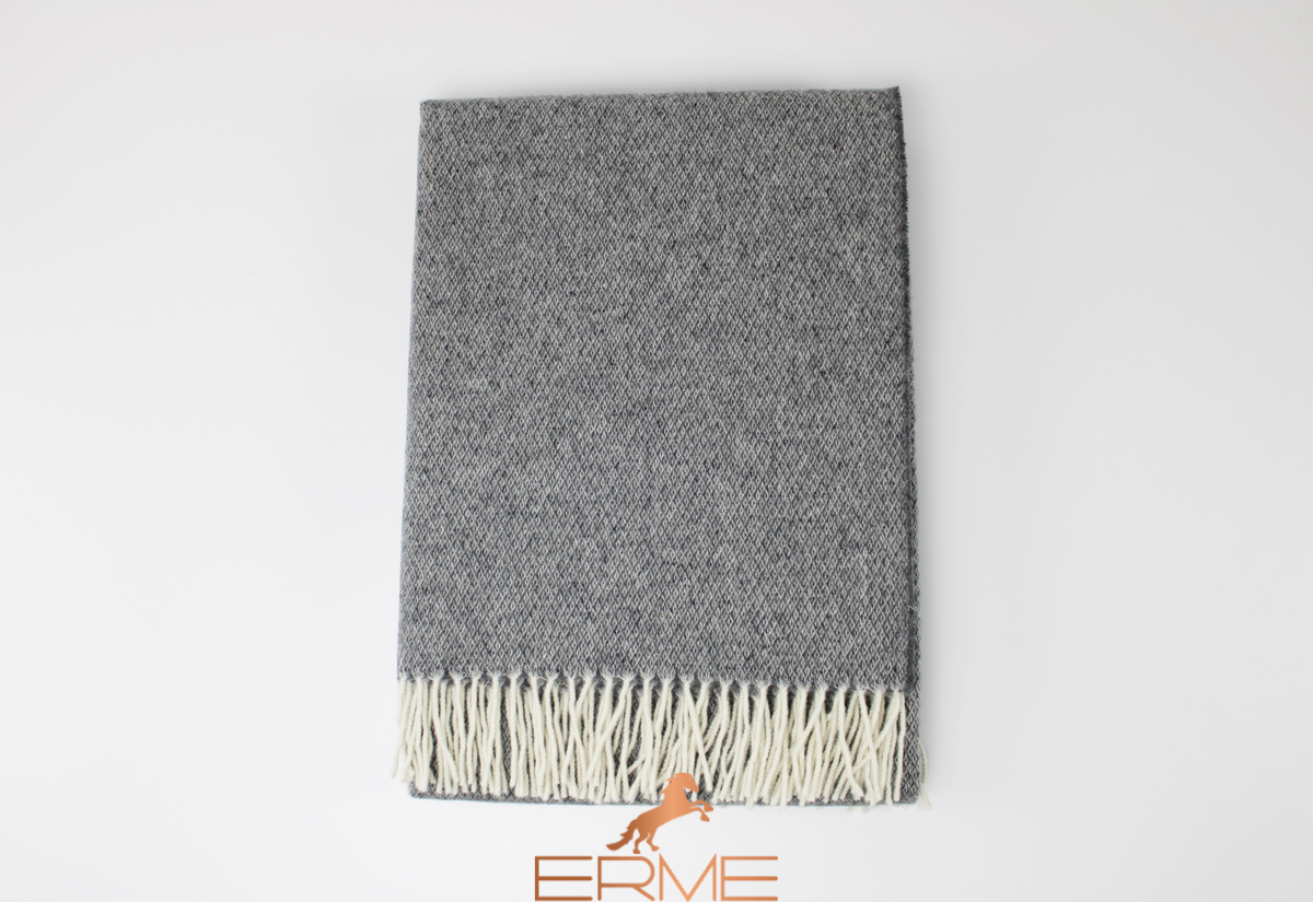 CO.BI. THOMAS blanket, Grey, 140x180