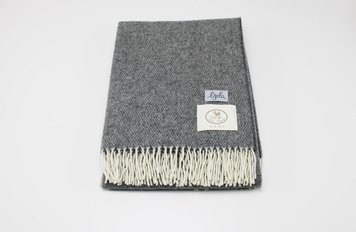 CO.BI. THOMAS blanket, Grey, 140x180