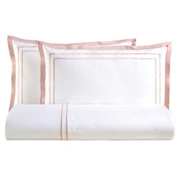 Bed linen Biancoperla - Double White / Margot, 50x75 (2pc), 155x200 (2pc), 270x290