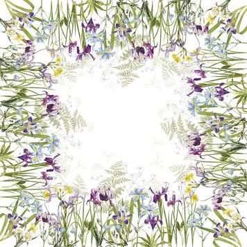 Салфетка Garnier Thiebaut Iris d'hiver blanc