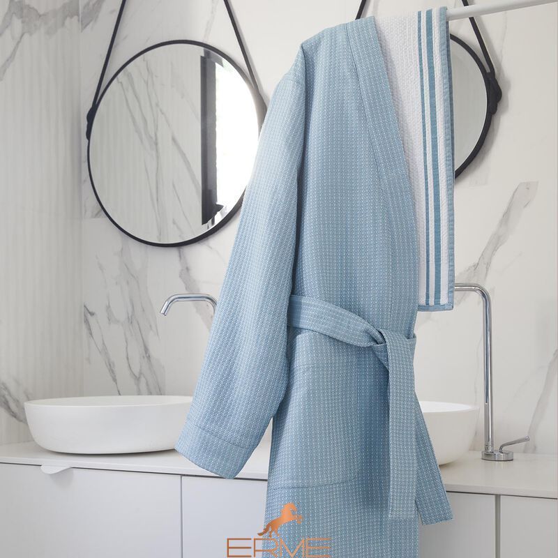 Халат 100% бавовна Le Jacquard Francais Duetto Adriatic (розмір XS)