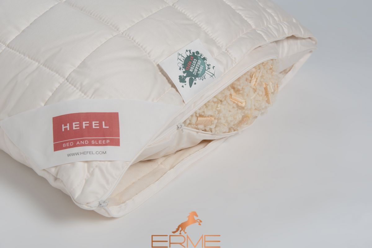 Подушка вовняна зі стружкою кедра Hefel Bio-Zirbe, 40x40, 260 + 100 гр