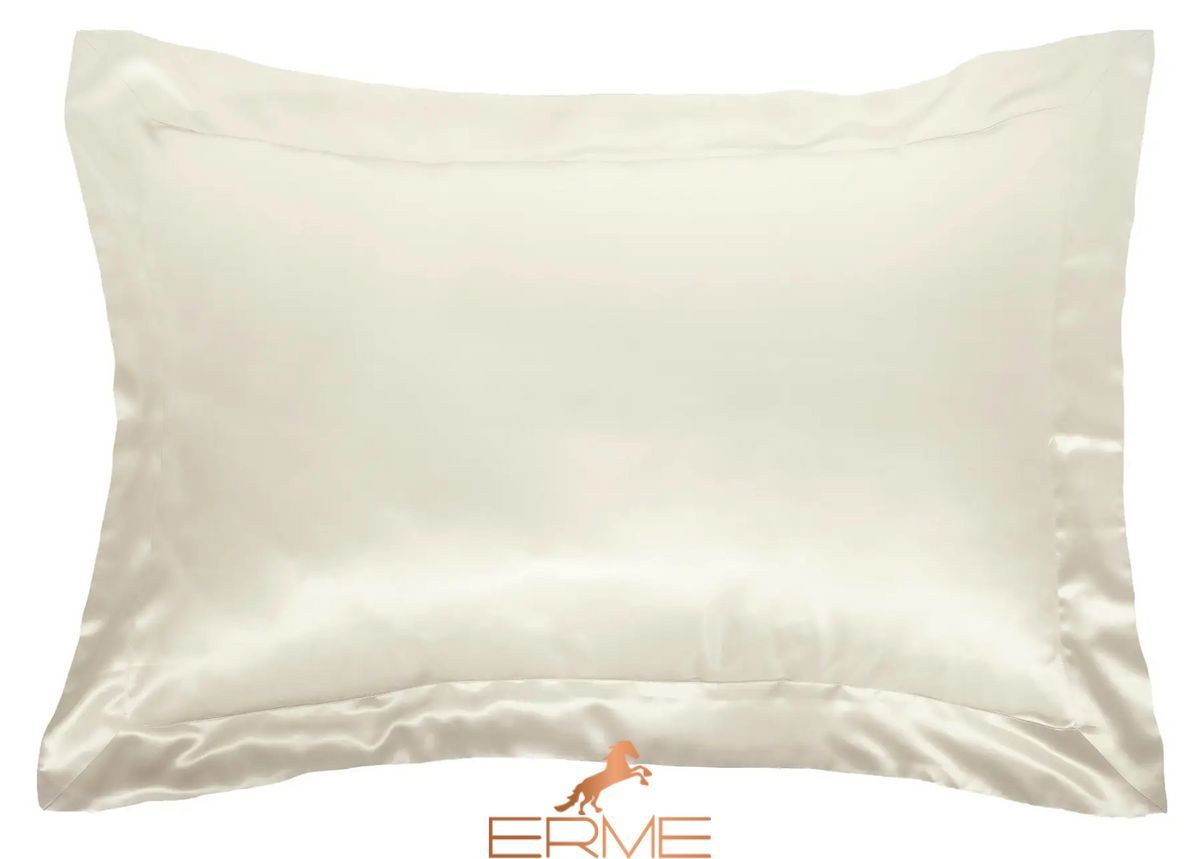Шовкова постільна білизна Gingerlily Ivory, 50x75 (2шт), 200x200, 160x200 на резинці