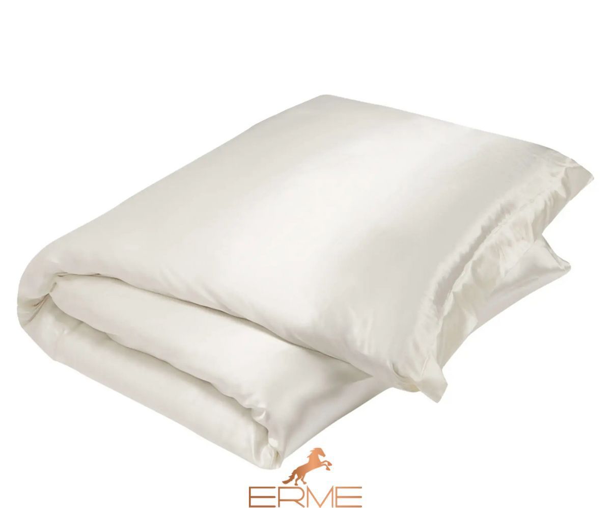 Шовкова постільна білизна Gingerlily Ivory, 50x75 (2шт), 200x200, 160x200 на резинці