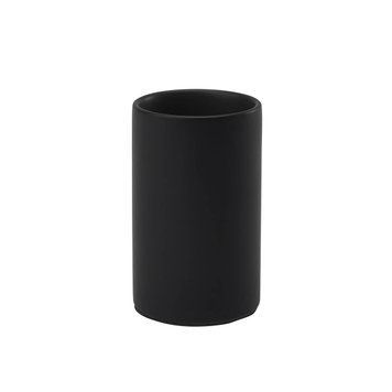 Aquanova Forte Black - Склянка для зубних щіток, Чорний, &oslash;7x10,5