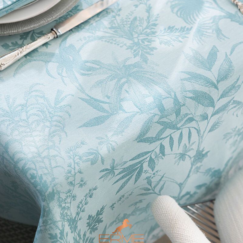 Jacquard Francais tablecloth - Jardin d'Eden Coton Cascade, 175x380