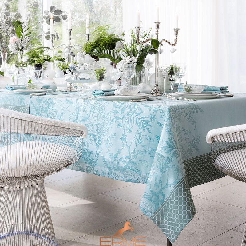 Jacquard Francais tablecloth - Jardin d'Eden Coton Cascade