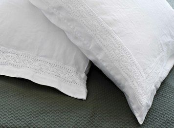 Постільна білизна Signoria Firenze Viola Lace white, 50x75, 155x200 (2шт), 270x290