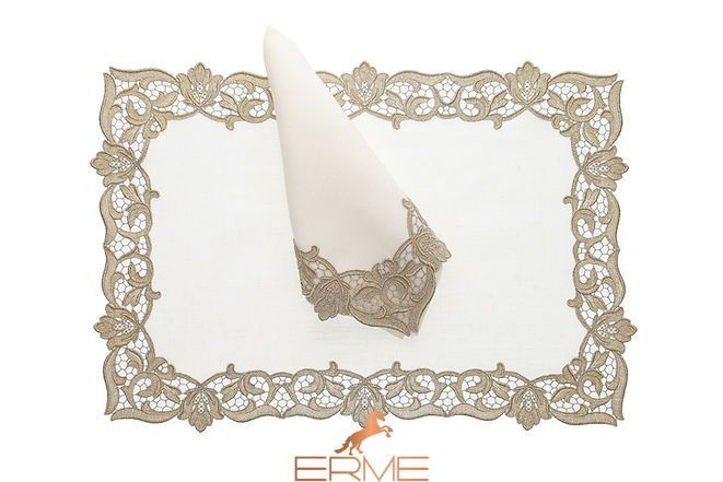 Serving mat Weissfee - Sanssouci Gold White
