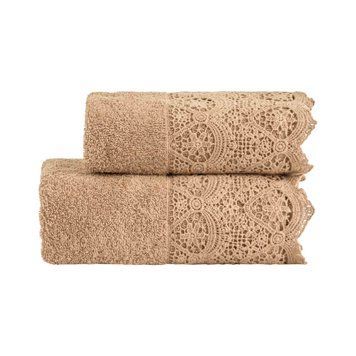 Набір рушників для обличчя + гостьове Biancoperla Canastra Safari, 60х110 + 40х60 + 100x140