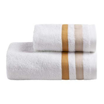 Набір рушників для обличчя + гостьове Biancoperla Antigua Beach/Seitan, 60х110 + 40х60 + 100x140