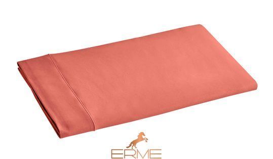 Bed linen Blanc Des Vosges Plain Satin Woody Rose, 50x70, 155x200, 180x290