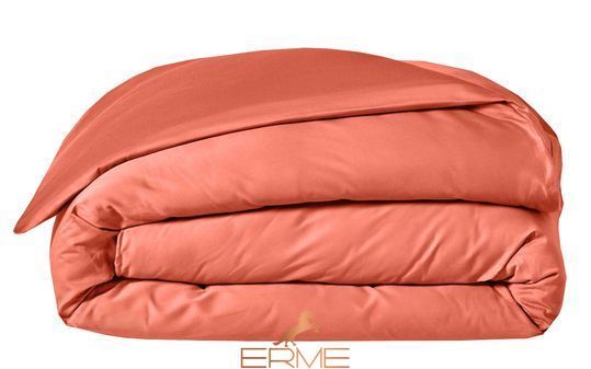 Bed linen Blanc Des Vosges Plain Satin Woody Rose, 50x70, 155x200, 180x290