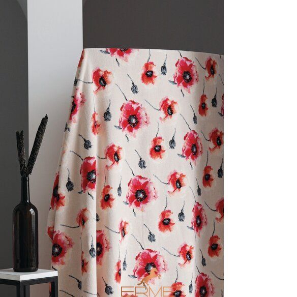 Feiler Plaid - Klatschmohn