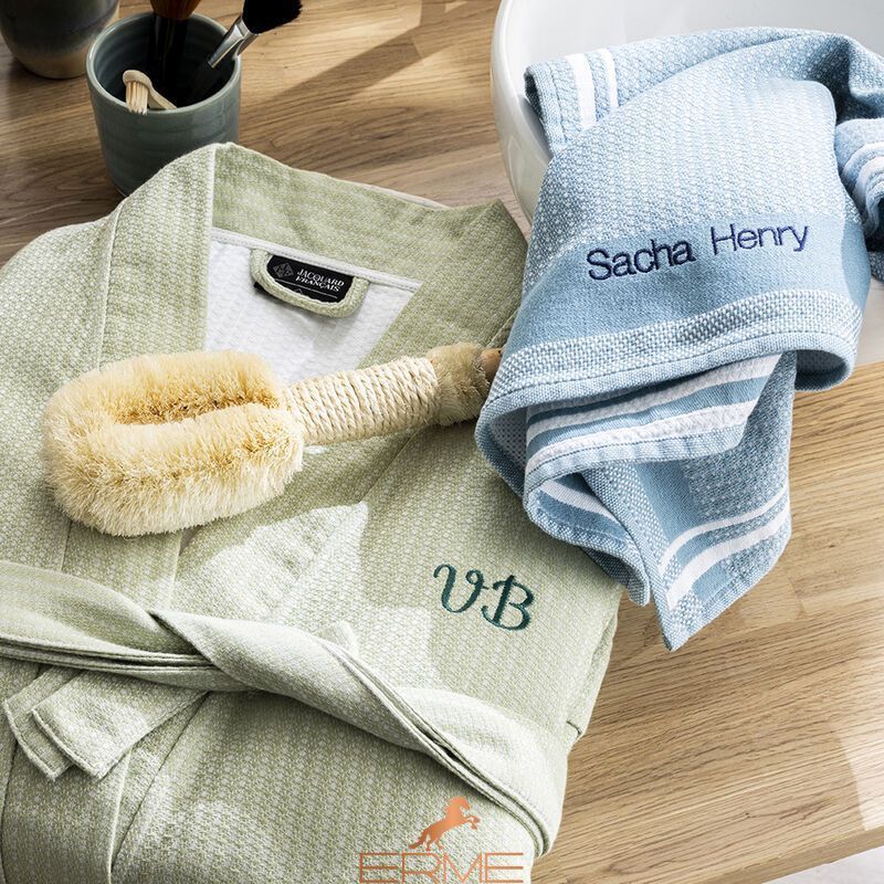 Халат 100% хлопок Le Jacquard Francais Duetto Green (размер XS)