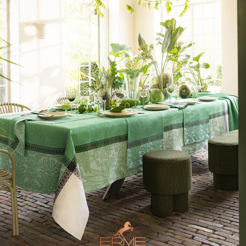 Jacquard Francais tablecloth - Tropicale Lin Cameleon