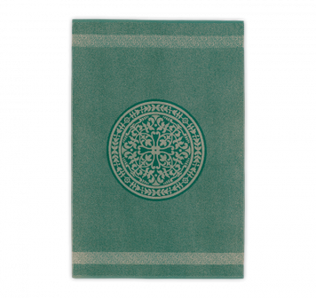 Towel Leitner Leinen - Rosetta - 443 Emerald, 30х30