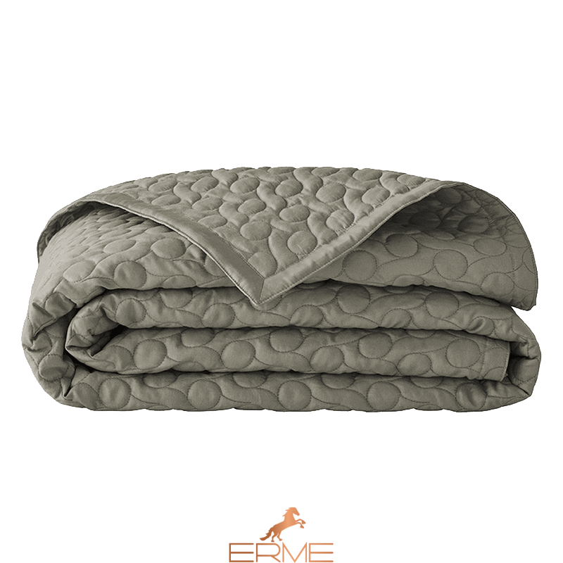 Alexandre Turpault cotton quilted bedspread Kaki, 260x240