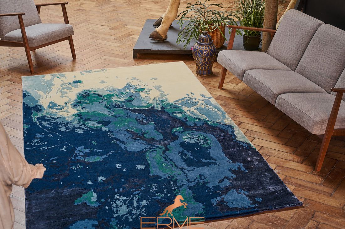 Carpet Serge Lesage - Ocean bleu profond