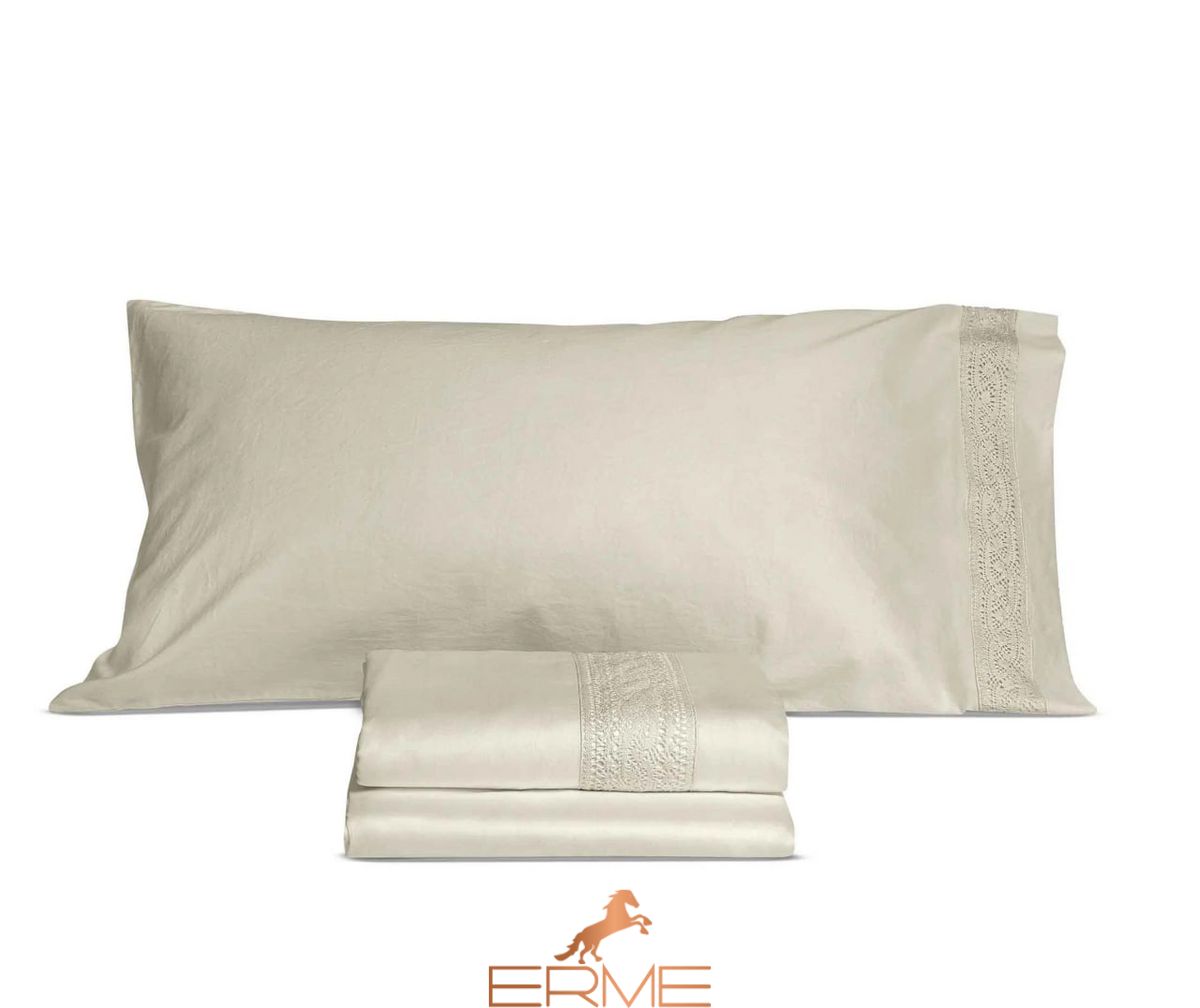 Bed linen Signoria Firenze Viola Lace BEIGE, 50x75 (2pc), 220x240, 270x290