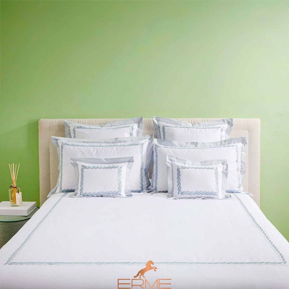 Постільна білизна Biancoperla - Botero White / Land, 50x75 (2шт), 155x200 (2шт), 270x290