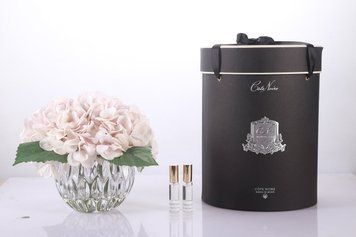 Ароматична композиція Cote Noire троянди в хрустальній чаші - Blush, Під замовлення (доставка від 4-х тижнів)