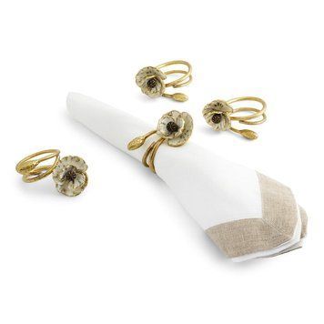 Michael Aram - Anemone Napkin Rings