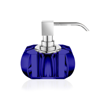 Decor Walter Kristall Capri Дозатор для рідкого мила - Capri Blue | Chrome