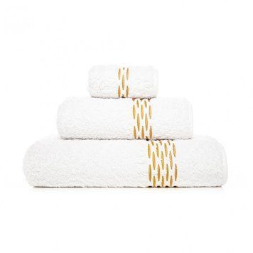 Рушник Єгипетська бавовна Graccioza Alhambra White/Gold (30x30 см)