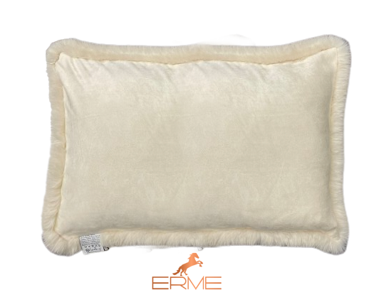 Square fur pillowcase Mansion - Cream