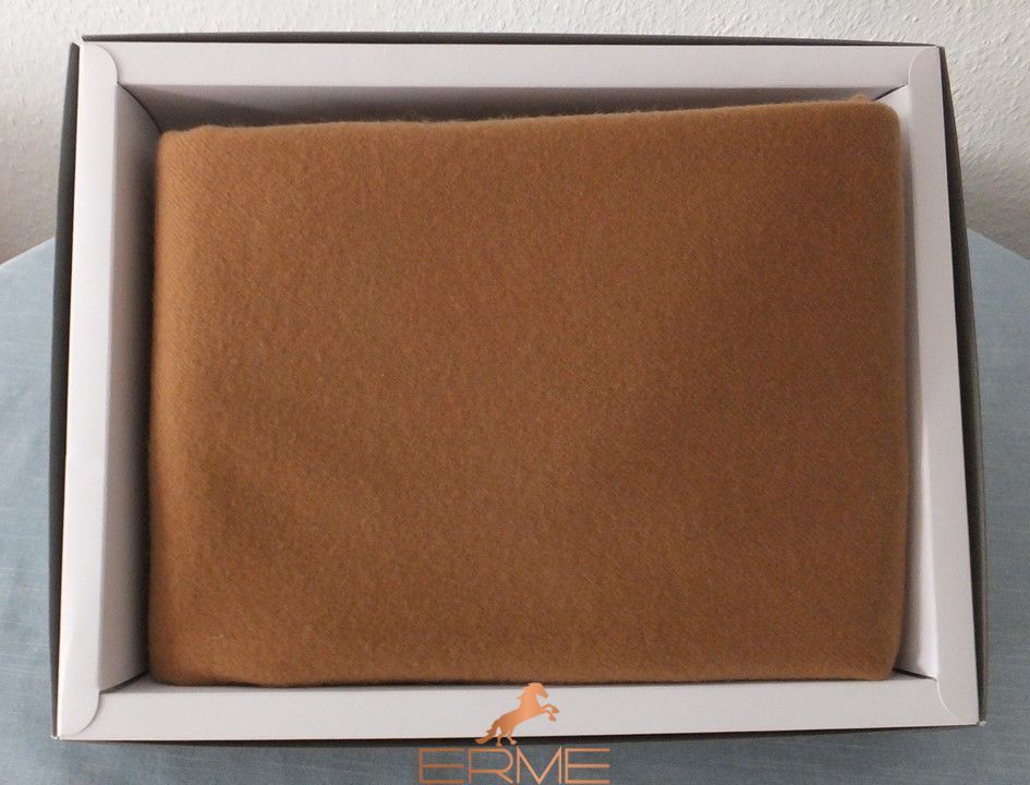 Кашемировый плед Ulrike Hefel Pure Cashmere, dark camel