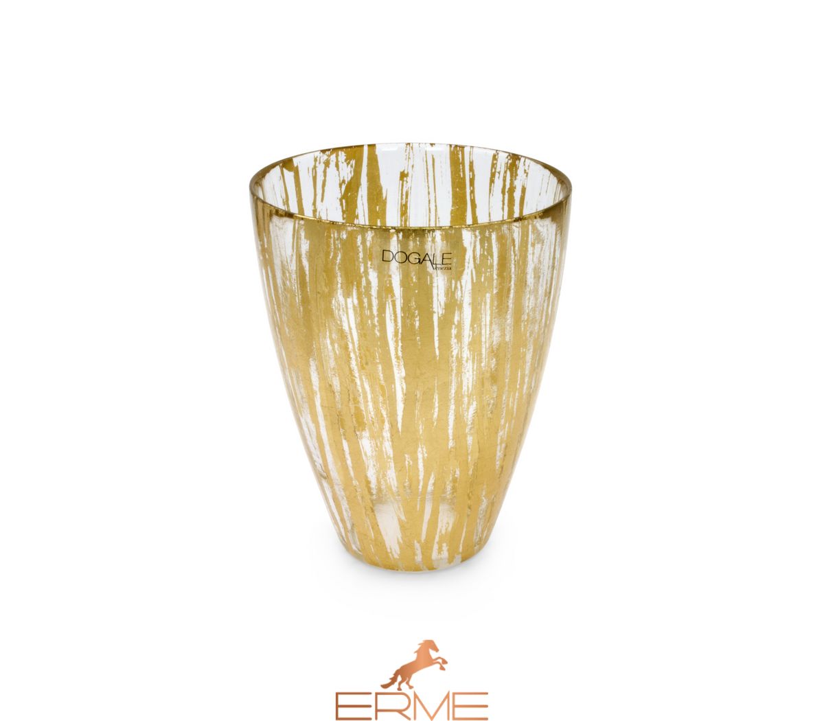 Dogale Solee Luna - Decorative vase Gold Leaf