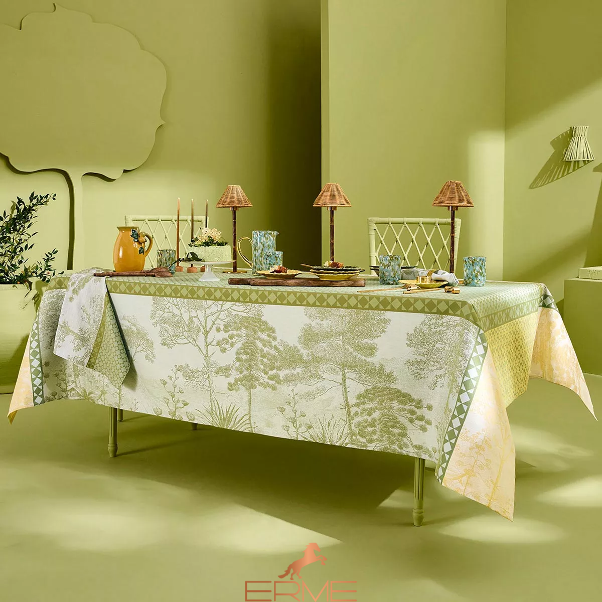 Tablecloth Garnier Thiebaut - Le Sud Vert